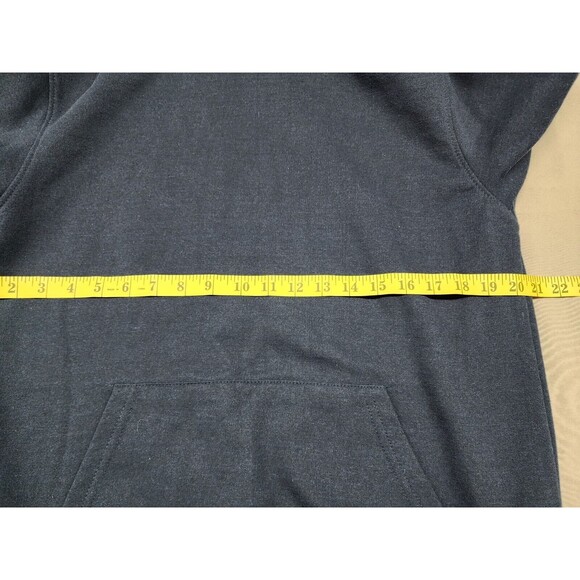 Sustainable Clothing Essentials Hoodie Men's Blue  Grey Pullover Size S - Picture 7 of 7